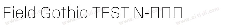 Field Gothic TEST N字体转换